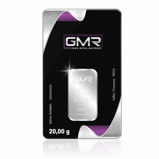 شمش نقره GMR ترکیه 20 گرم